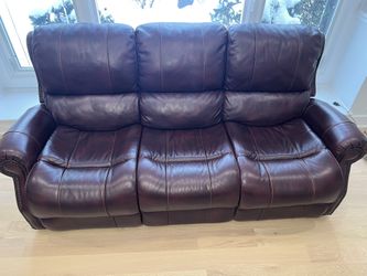 Reclining Leather Couch
