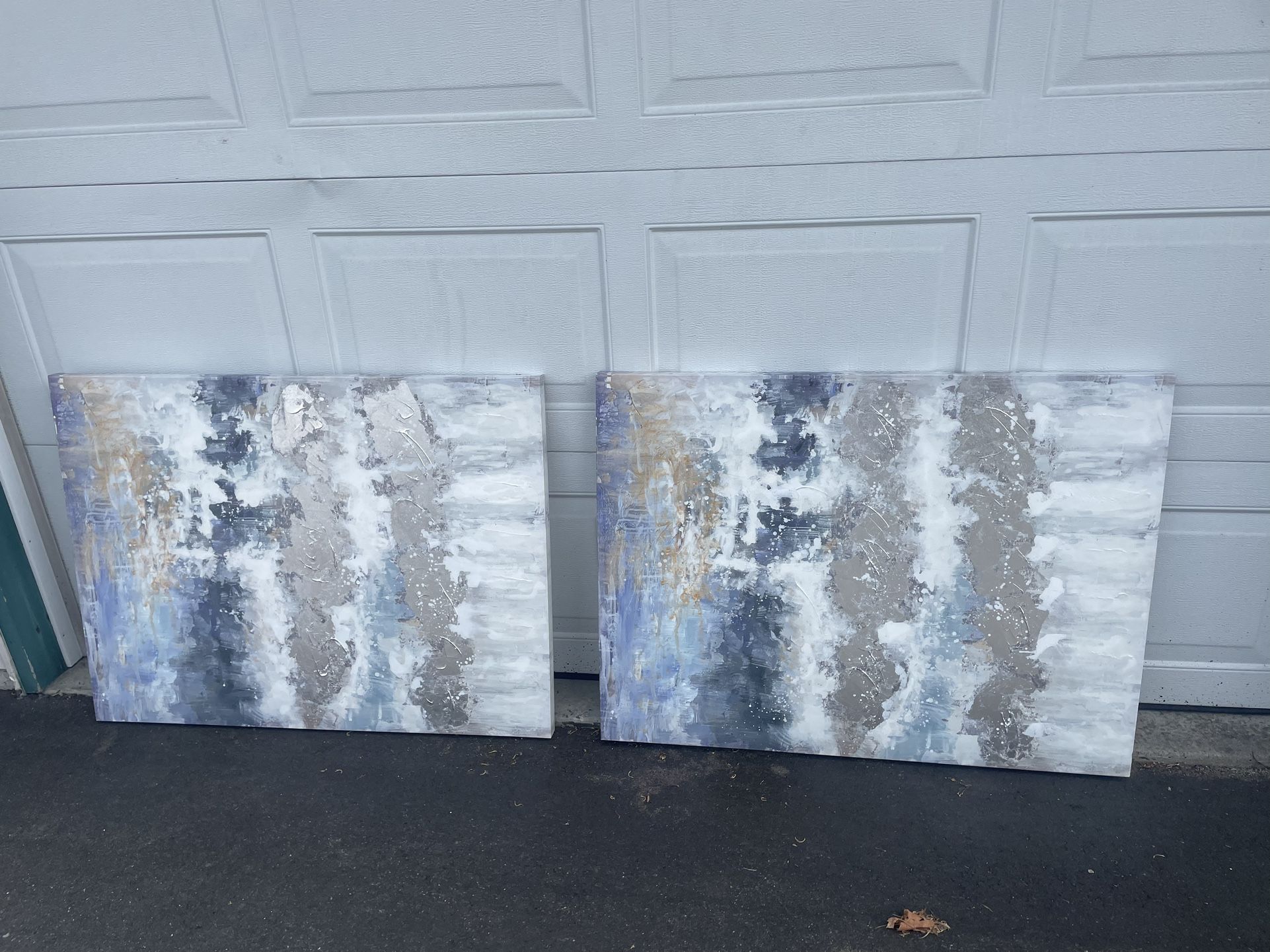 Blue Abstract large Paintings