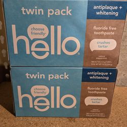 Hello Fluoride Free Toothpaste Bundle