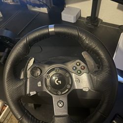 Logitech Black Steering Wheel 