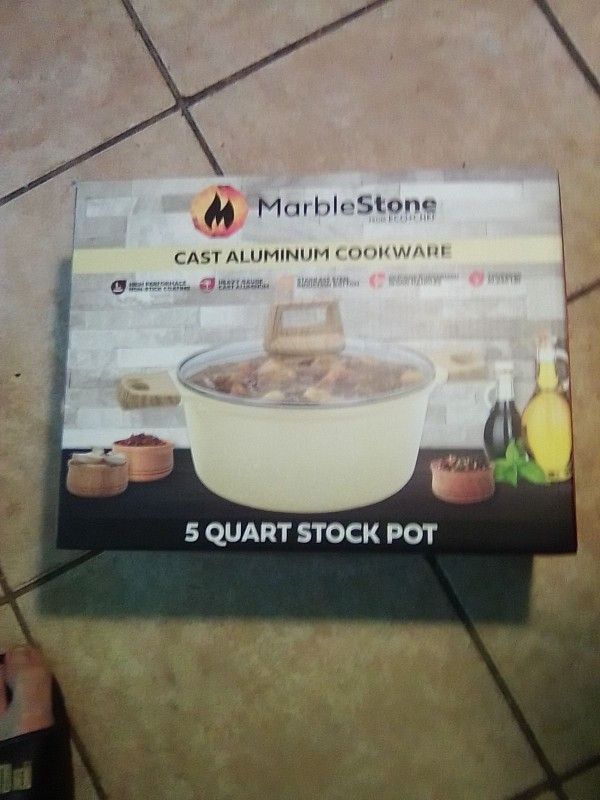 MarbleStone 5 Qt Stock Pot