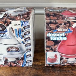 Hersheys Kisses Dessert Fondue Set converts to Candy Dish $10 each $15 for Both xox