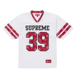 Supreme Bandana Football Jersey White