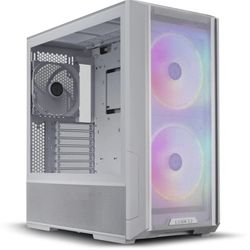 LIAN LI LANCOOL 216RW White Steel / Tempered Glass ATX Mid Tower Computer Case ,2x 16 cm ARGB Fans Included ----LANCOOL 216RW