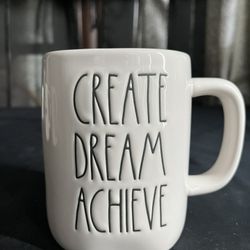 Rae Dunn Create Dream Achieve Coffee Mug