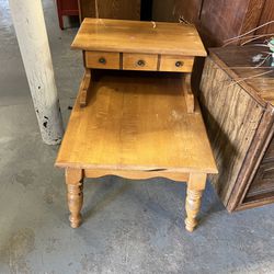 Wood Side Table Nightstand (in Store) 