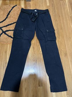 Black cargo pants
