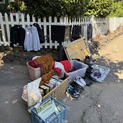 MASSIVE Free Pile - Records, Shoes, Clothes, BOOKS!!!