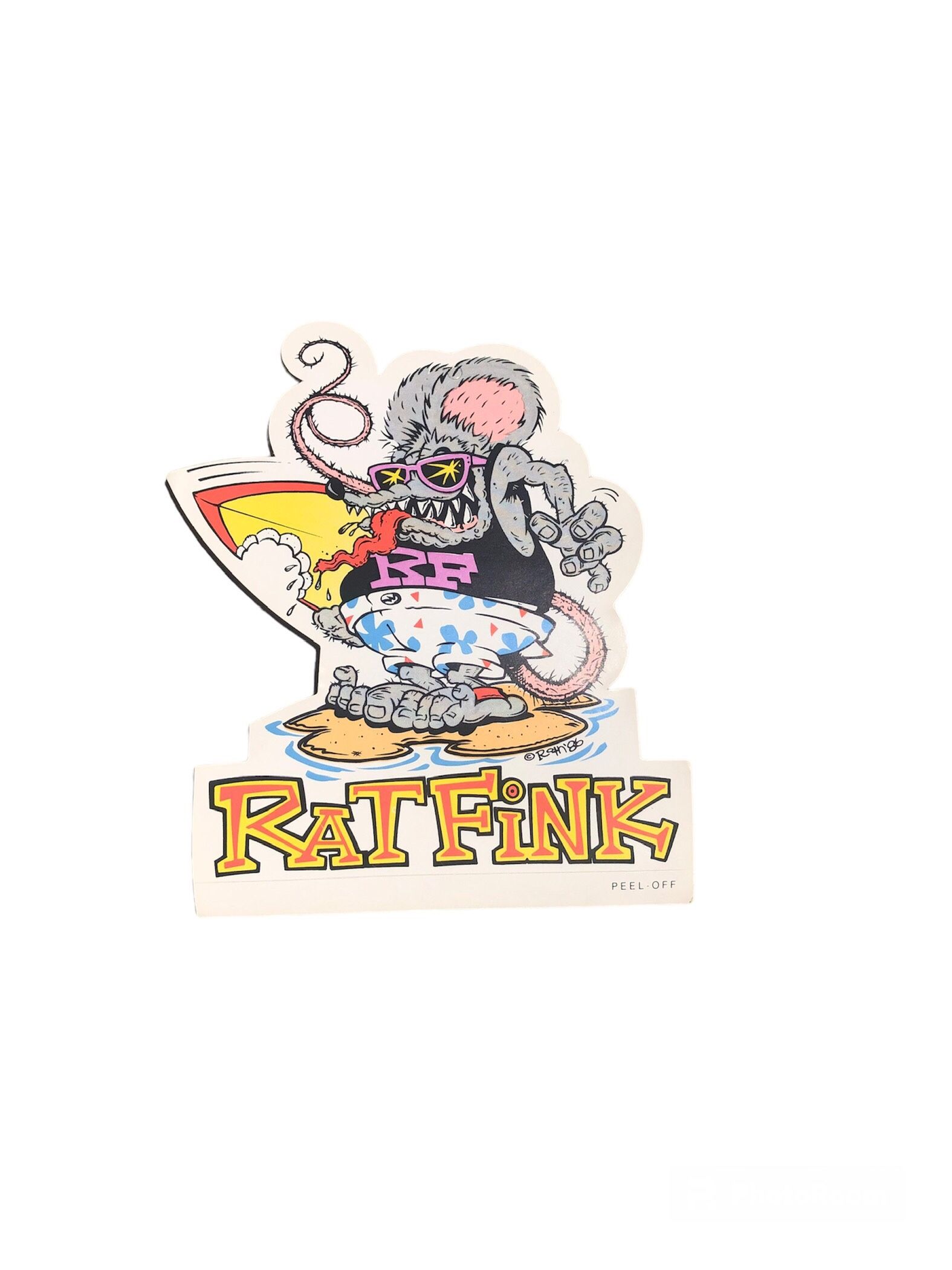Vintage Rat Fink Surfboard Skateboard Stickers 1980’s