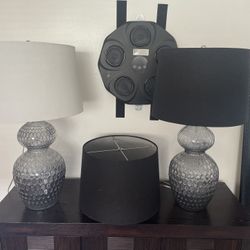 Two Lamps And Extra shade