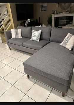 Beautiful Grey Sectional Couch From Living Spaces