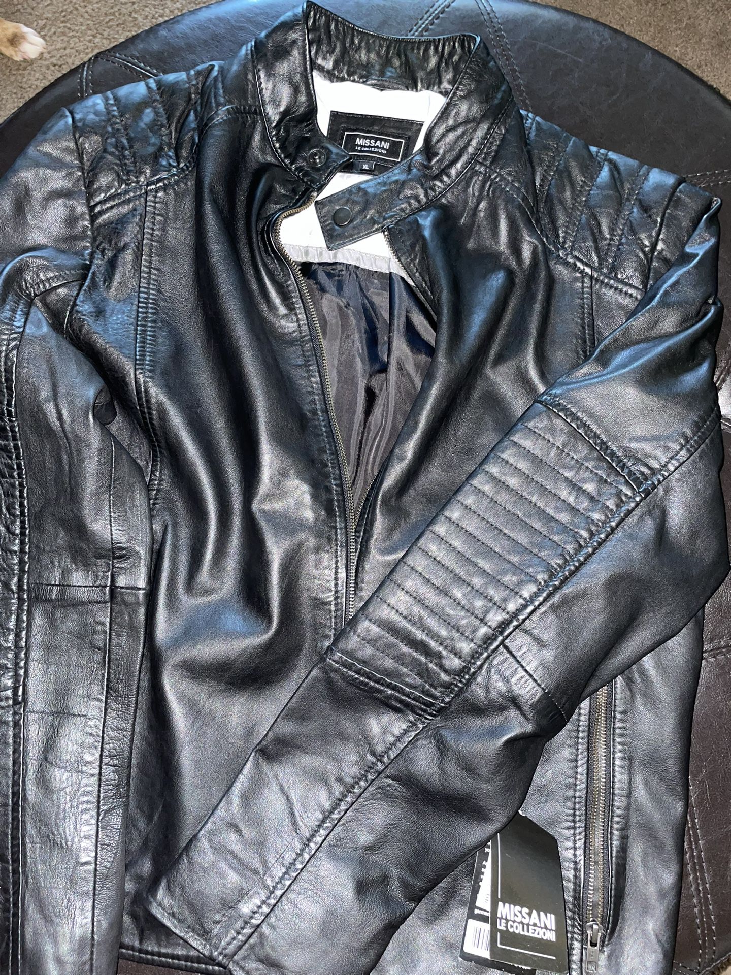 Missani Leather Jacket Brand New 