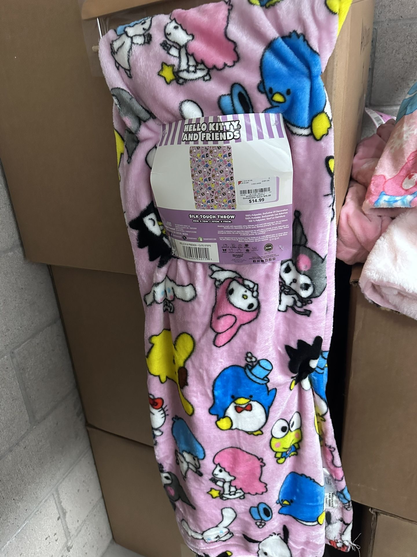 Hello Kitty And Friend Throw