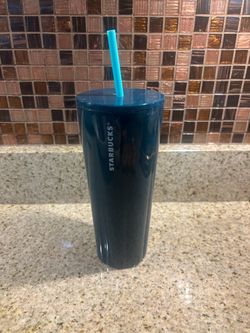 Starbucks Teal Cold Cup Tumbler with Straw