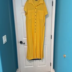 16 Oversized Long Button Up Dress