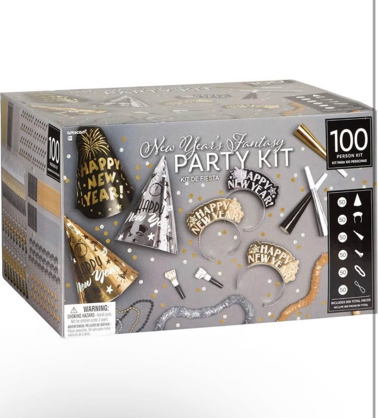 BIG BOX - 100 people New year set (300 pieces total)