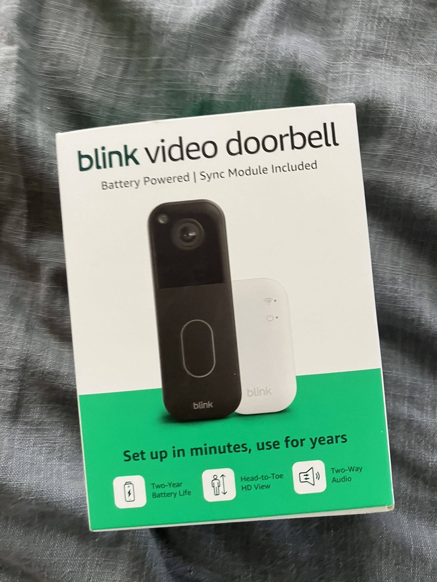 Blink Video Doorbell New Sealed