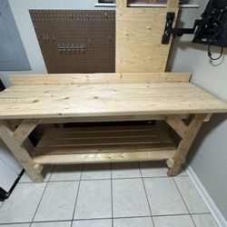Workman’s Wooden Bench/Desk