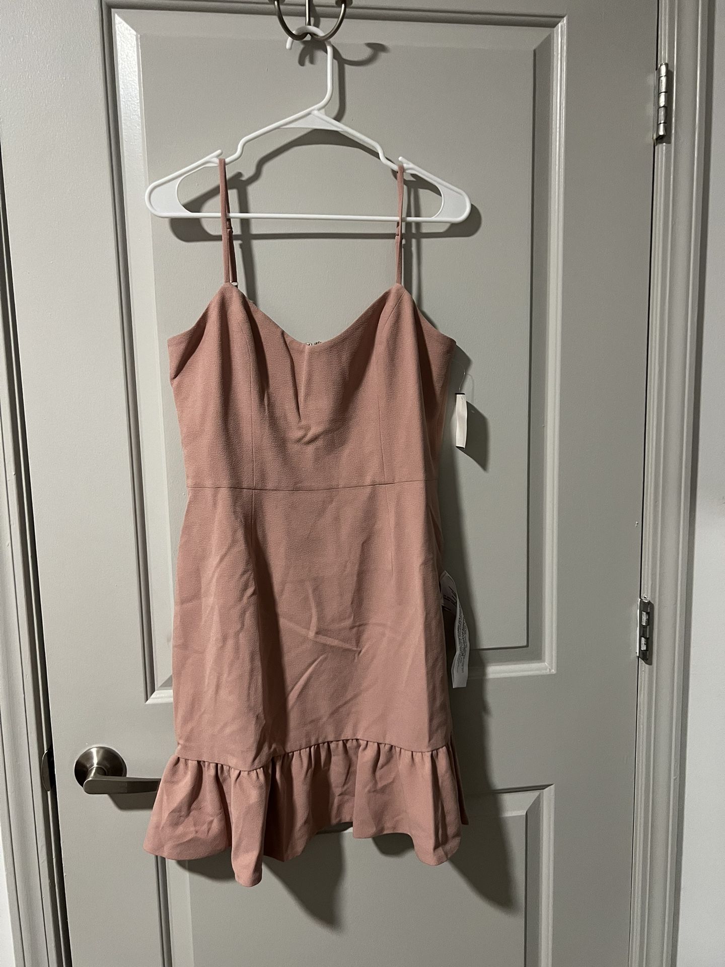 Blush Colored Mini Cocktail Dress