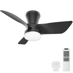 Low profile ceiling Fan With Light And Remote