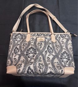 Spartina 449 Paisley Tote Shoulder Bag – 19” x 13” x 6”