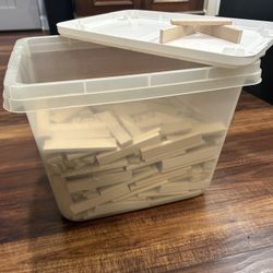 KEVA wood plank building blocks