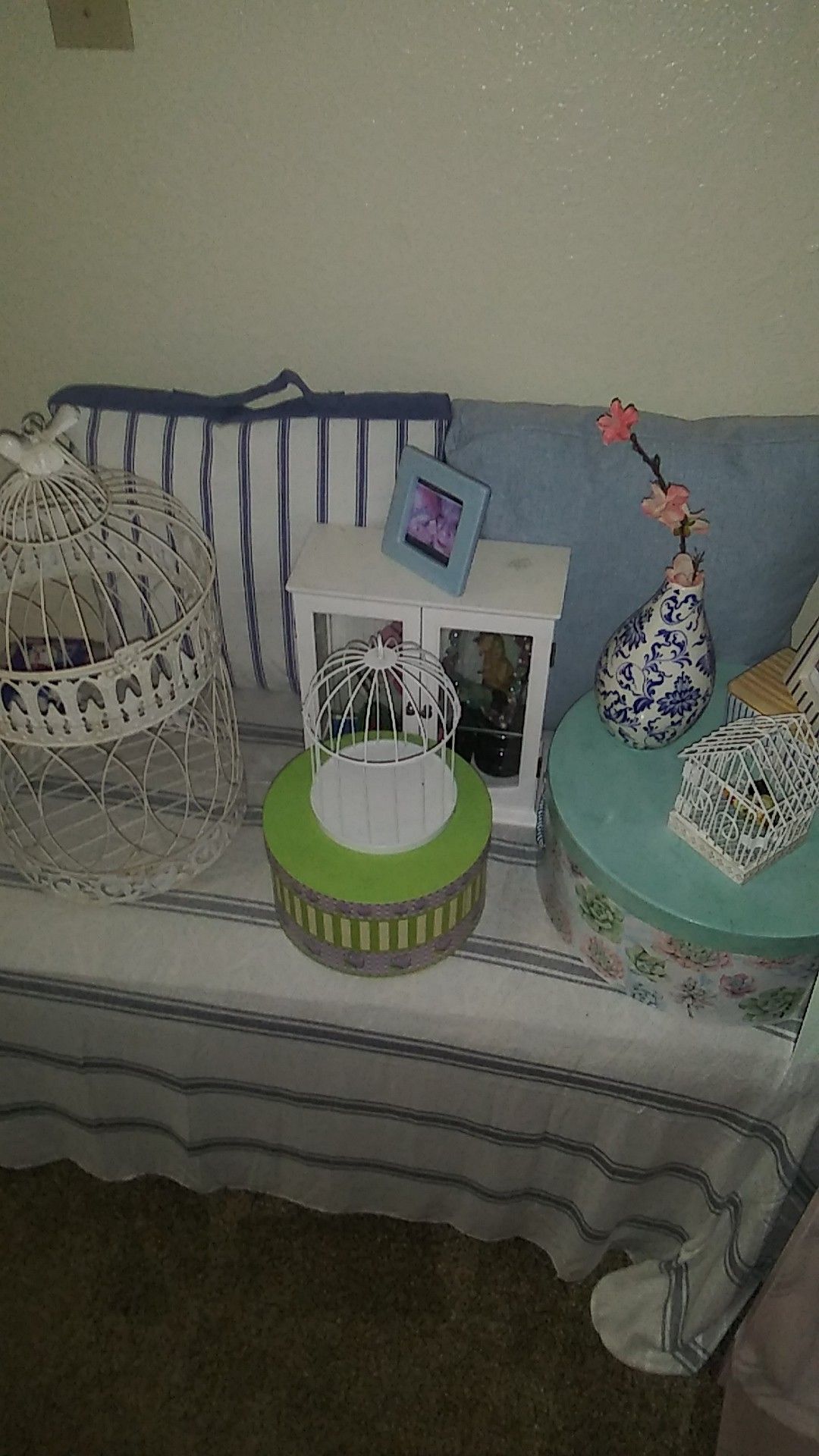 Birdcage.and hat boxes