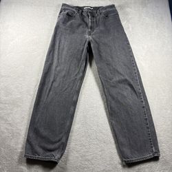 Levi’s Premium Women’s 28x30 Faded Black Denim Jeans Baggy Dad Jeans #2164