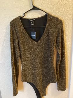 Charlotte Russe Glitter Body Suit - Medium