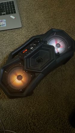 Biconic Bluetooth speaker.