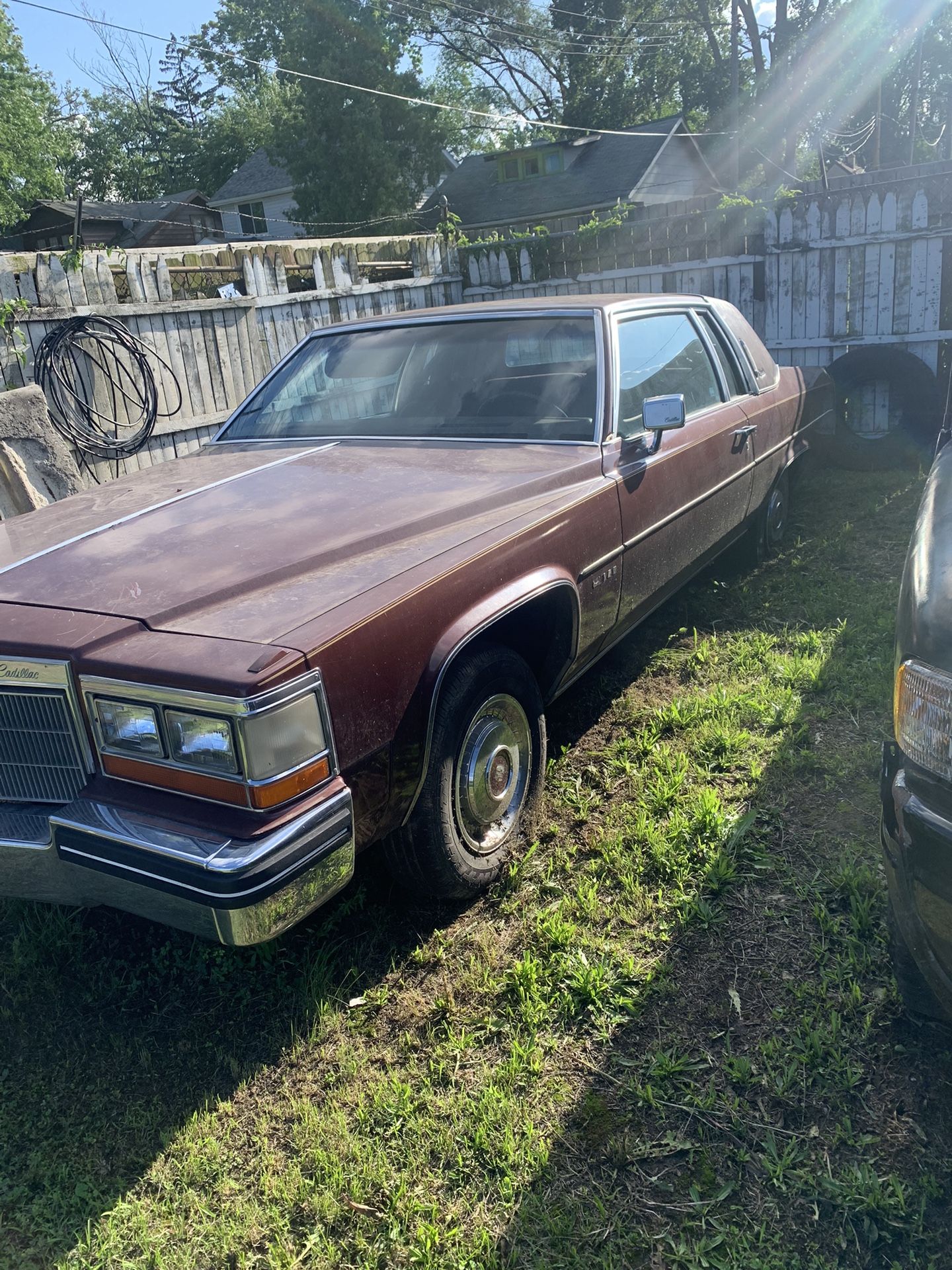 80 Caddy No Motor Or Trans… Solid Body With No Rust.. All Trim And Bumper Filler In Good Shape 