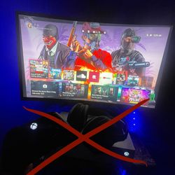 Curved gaming monitor