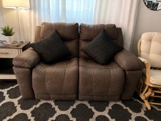 Ashley Furniture Power Reclining Loveseat – Brown