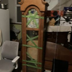 GRANDFATHER CLOCK Color, Maple, 86 Inches Tall Made By The Pulaski Furniture Corporation Out Of Pulaski Virginia