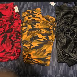 3pair Of AKIRA CAMO Pants new! With Tags  2MED 1LG 