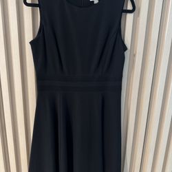 CK Classic Black Sleeveless Dress | Timeless & Elegant