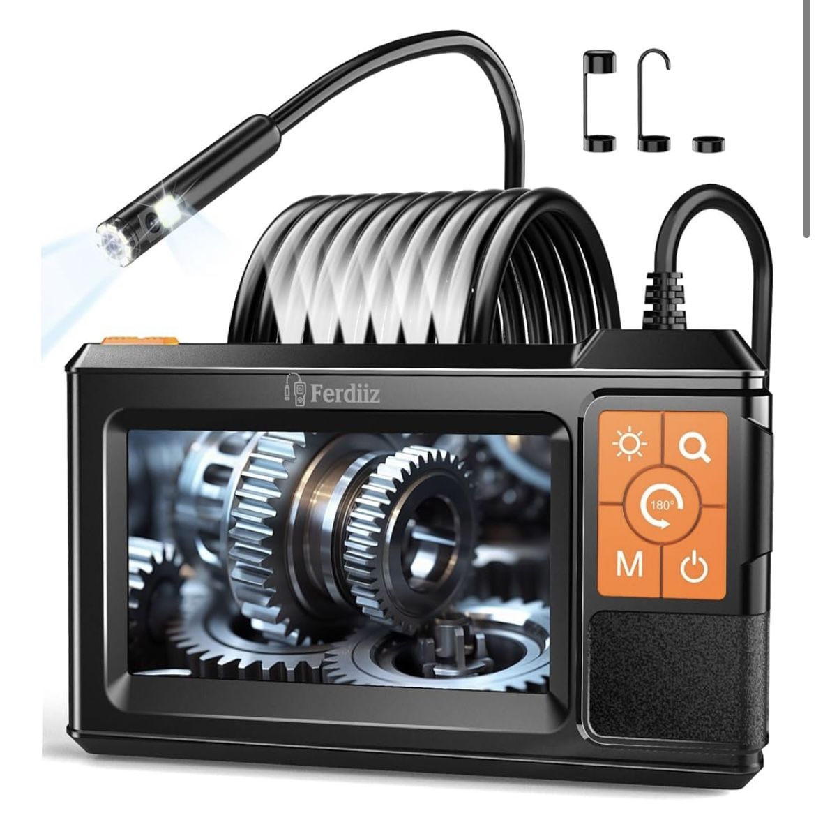 Dual-Lens Borescope with Light