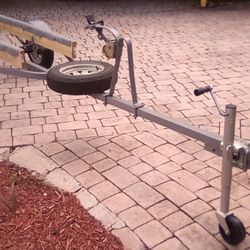 Galvanized Jet Ski Trailer Or Small Boat Up To 16' . New Wheels, New Adjustable Bunks, New Jack, New Wires, New Carpet. Ready To Load....