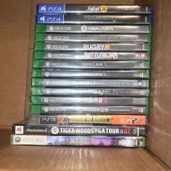 Sealed Xbox One, PS4, PS3, Ps2 Games