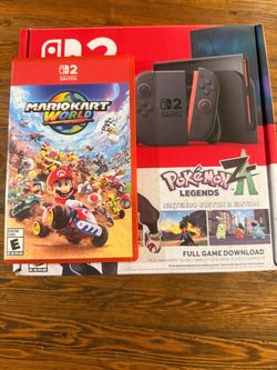Mint Nintendo Switch 2 W/ Mario Pokémon Warranty