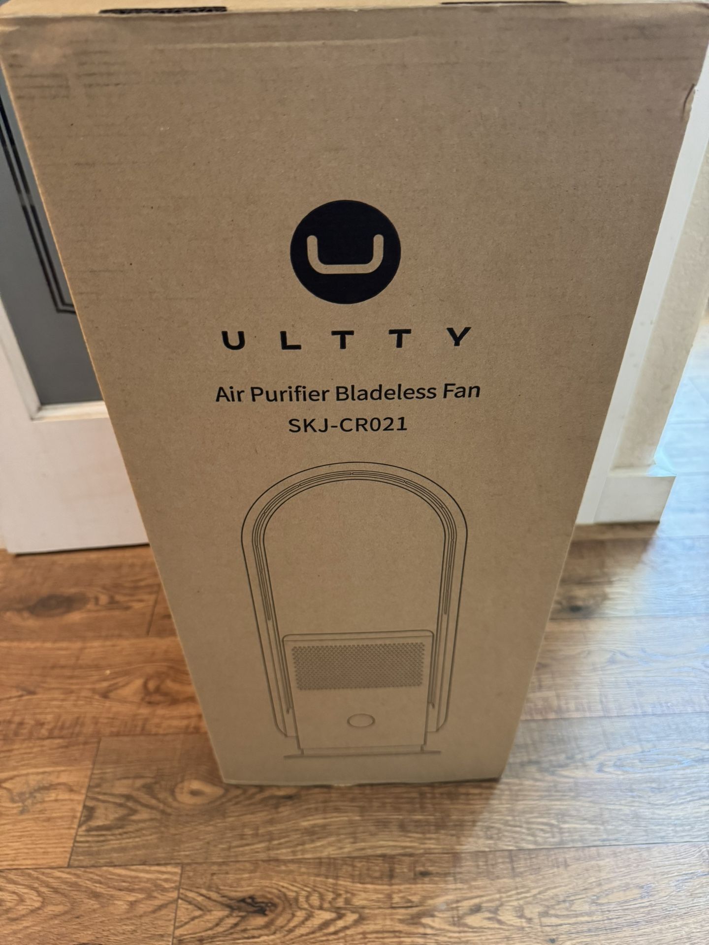 ULTTY Bladeless Tower Fan with Air Purifier, 90° Oscillating Bladeless Fan with Remote