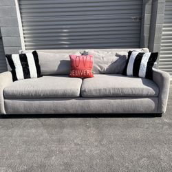 🤩WEEKEND DEAL 🤯 LARGE LIGHT GREY SOFA 🌟FREE DELIVERY 🚚 