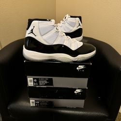 2018 Brand new Air Jordan Concord 11’s size 12 with original box. Can use check check or we can take them to index.