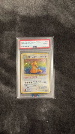 Dragonite Pokemon Card Fossil Vintage