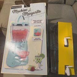 Nostalgia Frozen Drink Maker and Margarita Machine for Home - 128-Ounce Slushy Maker with Stainless