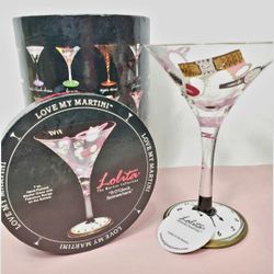 New in Box collectible Lolita “It’s 5 O’Clock Somewhere” Martini Glass w/box