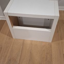 White Nightstand Table