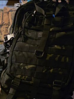 Tactical MOLLE Backpack MultiCam Black