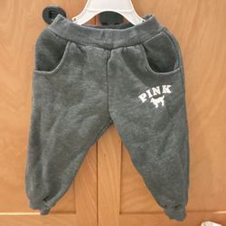 Baby girl pant fleece bottom size 2-3 years toddler girl gray pant  Comes from pet free smoke free home  Washed with detergent & sanitizer