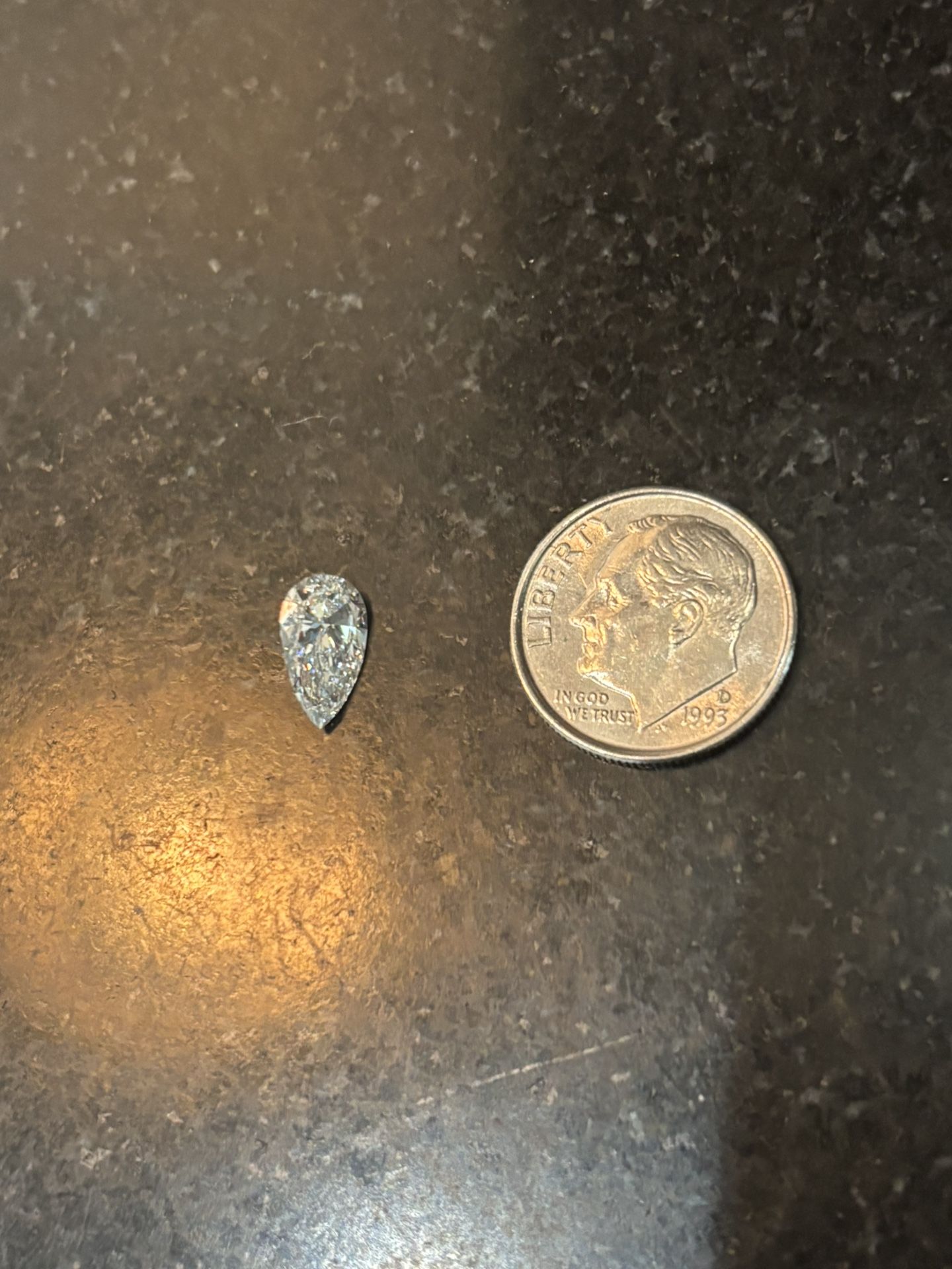 New Loose Certified 1.16 Carat Pear Cut Lab Diamond F VS1